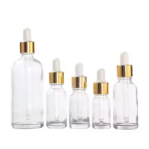 Clear Glass Dropper Essential Oil Essence Bottles 10ml 20ml 30ml 50ml 100ml Customizable Cosmetics Bottles - Product Image 1
