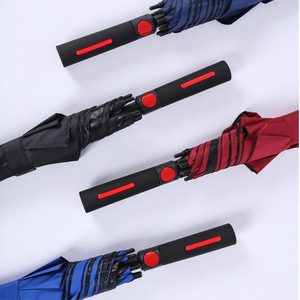 Sun City 190T Pongee Revêtement noir résistant aux UV Parapluie de golf en fibre de verre à ouverture automatique Logo personnalisé Coupe-vent pour le voyage - Product Image 3