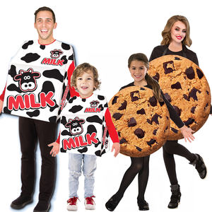 Venta al por mayor de peluche de leche y galletas, <span class=keywords><strong>disfraz</strong></span> de mascota familiar para parejas de Halloween para adultos para fiestas - Product Image 1