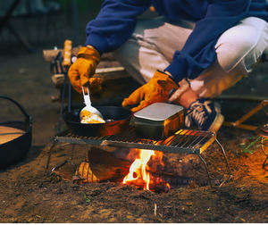 Sıcak satış açık taşınabilir küçük 30CM paslanmaz çelik katlanır kamp ızgara dizi bölmeleri gaz sobası için rendeleyin <span class=keywords><strong>stand</strong></span>ı - Product Image 2