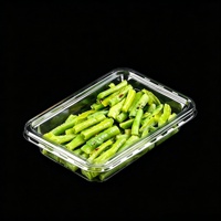 Op maat gemaakte transparante PET clamshell verpakking voor vers fruit, aardbeien, groenten, supermarkt tray