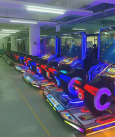 Machine de Jeu d'Arcade de Course à Monnayeur Jiaxin, Machine de Jeu d'Adresse Vidéo 3D, Moto de Jeu de Course avec Pièces