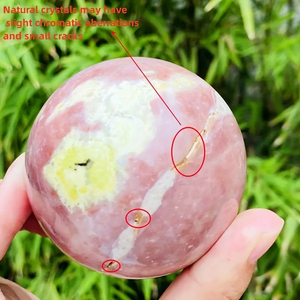 Vente en gros de sphères de cristal polies de haute qualité, boule de tourmaline lotus, jaspe, ornement Feng Shui, pierres de guérison, décoration d'intérieur, cadeau - Product Image 5