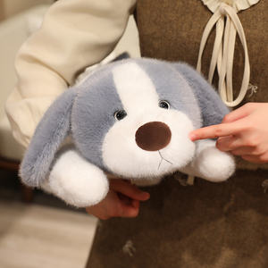 Peluche Personalizzato OEM/ODM di Basset Hound Sdraiato - Colori e Motivi Personalizzabili, Cucciolo Imbottito Personalizzato per Regalo - Product Image 2