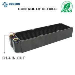 Ococoo CRD24-45R 3Pin 4Pin Đồng Tản Nhiệt Làm Mát PC Fan Pwm Điều Khiển Tốc Độ Cho Máy Tính CPU Máy Tính Xách Tay Máy Chủ Nước Hệ Thống Làm Mát - Product Image 4