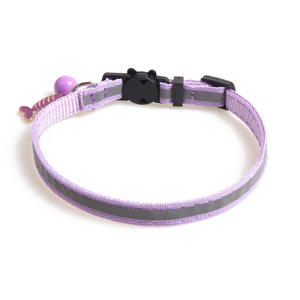 Collar reflectante con campana para perro, correa de cuello para cachorro de tamaño ajustable, Collar adecuado para gatos y perros pequeños, suministros para mascotas - Product Image 3