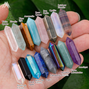 Hạt Pha Lê Chữa Bệnh, Điểm Đá Reiki Chakra, Thanh Lục Giác Spike DIY Mặt Dây Chuyền Trang Sức Cung Cấp - Product Image 3
