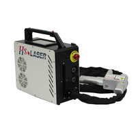 HS LASER 50W 100W máquinas de limpieza láser de pulso máquina de eliminación de pintura de madera láser de metal