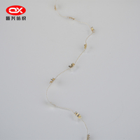 Bulk Shimmery Polyester Dragonfly Fancy Crochet Yarn 1/7Nm 25kg OX-022 Knitting Weaving Home Decor Golden Color Ou Xing Zhejiang