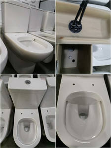 Inodoro de Piso Y885 de <span class=keywords><strong>Cemento</strong></span> Blanco, Inodoro de Piso sin Borde con Certificación CE - Product Image 5