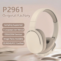 Casque sans fil minimaliste P2961 5.3, casque de jeu supra-auriculaire avec microphone et longue autonomie pour mobile et PC