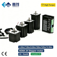 Kit de pilote de moteur pas à pas Nema 34, couple élevé 4,5-12,5 Nm, ensemble de contrôleur CNC hybride 4 axes pour routeur, machine de gravure et de fraisage