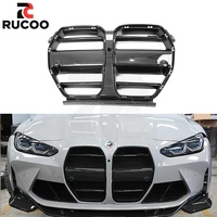 Parrilla Delantera de Fibra de Carbono Seca de Una Pieza ST para BMW G80 M3 G82 G83 M4, Reemplazo de Encaje de Fábrica para Parrilla Delantera Street Track Builds