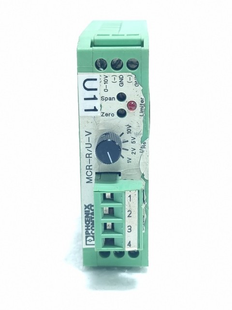 PLC Contact MCR-R/U-V Signal Converter 0-10V Output 20-30V DIN Rail 27696 Warranty Product