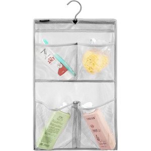Mesh <b>Shower</b> Organizer 4 Pockets Quick Dry Hanging <b>Caddy</b> Bathroom Storage For Toiletries With Rotating <b>Hanger</b> - Product Image 1