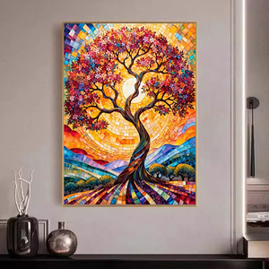 Kit <span class=keywords><strong>de</strong></span> Pintura por Números para Adultos, <span class=keywords><strong>Paisajes</strong></span> <span class=keywords><strong>de</strong></span> Árbol del Dinero <span class=keywords><strong>de</strong></span> <span class=keywords><strong>Otoño</strong></span>, Pintura Acrílica sobre Lienzo, Pintura al Óleo sobre Lienzo - Product Image 2