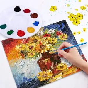 DIY Acrylic Landscape Painting Art Supplier With Brushes For Art Acrylic Painting By Numbers Kits