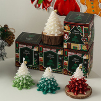 Ornement de Bougie Parfumé en Forme de Sapin de Noël en Gros, Coffret Cadeau Créatif, Cadeau de Noël, Cadeau d'Anniversaire, Décoration