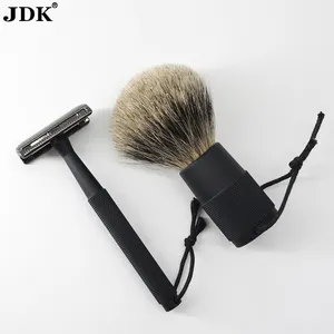 JDK 1PC高端剃须刷旅行盒支架适合银尖獾头发悬挂发泡刷