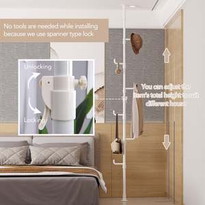 Economico appeso un cappotto rack con umbrella holder - Product Image 3