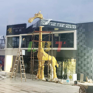 Escultura de Ciervo Iluminada de Fibra de Vidrio Libit, Decoración de Figura Animal Hecha a Mano para Montaje en Suelo Exterior Personalizada - Product Image 3
