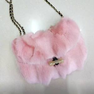 Borsa a Tracolla in Pelliccia di Volpe Delicata sulla Pelle per Signore, Vendita <span class=keywords><strong>Online</strong></span> - Product Image 5