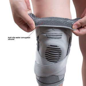 Rodillera Deportiva de Compresión Transpirable con Estabilizador Lateral de Resorte y Absorción de Impactos de Silicona con Diseño de Escamas de Pez - Product Image 6