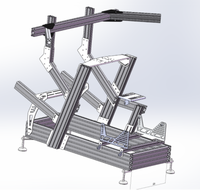 Simulateur de mouvement 4DOF 40160 en aluminium, kit complet de simulateur de course avec siège, compatible avec Fanatec Moza Simracing pour la maison et l'arcade