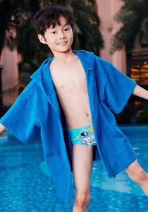 अनुकूलित सस्ते प्रिंटिंग पैटर्न हुड पोंचो तौलिया के साथ टोडलर बेबी बच्चों बीच बीच तौलिया - Product Image 3