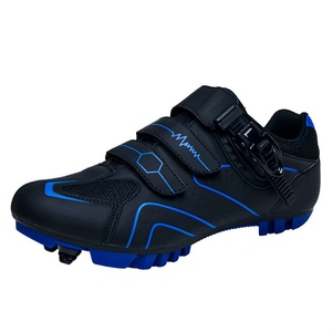 Chaussures de cyclisme pour hommes et femmes - Chaussures de VTT en cuir microfibre, semelle intermédiaire en EVA, antidérapantes - Product Image 4