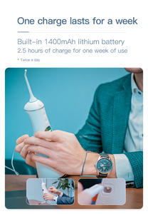 <span class=keywords><strong>Irrigador</strong></span> <span class=keywords><strong>Bucal</strong></span> Portátil, Hilo Dental de Agua, 300 ml, IPX7, Impermeable, Dispositivo Eléctrico de Limpieza Dental, Higiene <span class=keywords><strong>Bucal</strong></span> y Cuidado Dental - Product Image 3