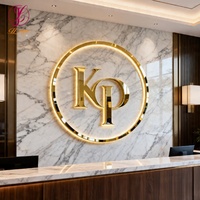 Letreros Comerciales Personalizados para Exteriores, Letras Iluminadas de Acero Inoxidable, Letrero Circular Redondo, Letrero Luminoso LED con Logotipo