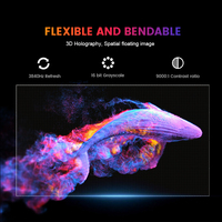 Pantalla Publicitaria de Pared de Video con Película Holográfica 3D Transparente Flexible Personalizada, Adhesivo de Vidrio, LED Super Delgado para Centro Comercial