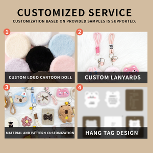 Miroir à poils brodé <span class=keywords><strong>papillon</strong></span>, pendentif de <span class=keywords><strong>sac</strong></span>, miroir de maquillage, porte-clés, miroir pliable portable double face 2x personnalisable - Product Image 5