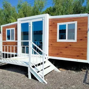 Australian Granny Flat 40Ft Modern Insulated Expandable Container Prefab House 5 Bedroom Movable Prefabricated Villa