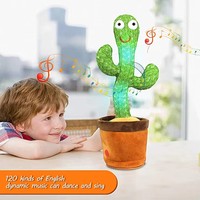 Poupée en peluche électronique cactus parlant en gros jouet dansant jouets animaux cactus en peluche pour enfants