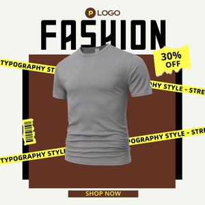 Camisetas de Moda con Estampados Personalizados, Camisetas de Cuello Redondo para Hombre, Suaves y Cómodas, de Fibra Renovable, que Absorben la Humedad y se Secan Rápidamente - Product Image 2