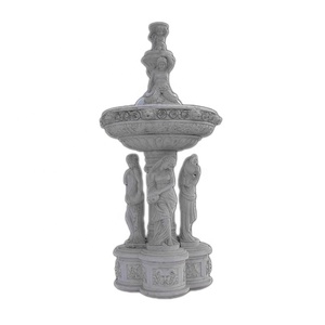 Statue di pietra di grandi dimensioni femminile figura fontana di acqua con <span class=keywords><strong>testa</strong></span> di <span class=keywords><strong>leone</strong></span> - Product Image 3