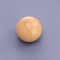 Venta al por mayor botella de perfume marrón TAPA DE MADERA FEA 15mm tapas de madera de bola redonda negra