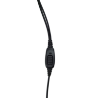 Écouteur tubulaire acoustique E8S3B-M4-P avec commande au cou, micro PTT à bouton, pour radio bidirectionnelle Motorola Retevis
