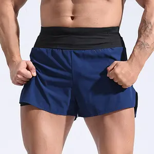 Factory Men Active Wear Athletic Compression 4 Way Stretch Workout Gym Shorts High Elastic Men Shorts