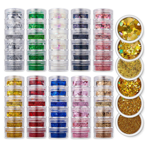 Paillettes holographiques en forme de feuille d'érable de 6 mm, charmes pour ongles, paillettes laser d'automne pour l'art des ongles 3D de Noël - Product Image 1