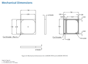 Hot Sale Lumileds L170-4090701200000 90CRI LUXEON 7070 <b>SMD</b> <b>LED</b> Chip Natural White 4000K 143 Lm/W 8.4W 1-Year Warranty - Product Image 6