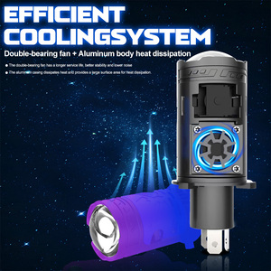 Xenplus P24A Mini objectif 130w 6000K voiture H4 Mini lentille de projecteur bi-led avec phares LED Laser lumière LED phare de projecteur H4 - Product Image 5