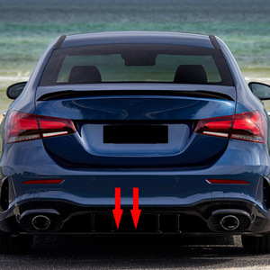 Spoiler de pare-chocs arrière Mercedes-Benz Classe A W177, finition noir piano, modification pour A35 A45 AMG Sport Edition - Product Image 5