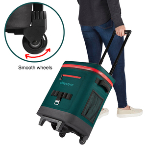 Fábrica grande moda duradera alta calidad impermeable comida almuerzo <span class=keywords><strong>Pinnic</strong></span> cerveza carrito soldado bolsa térmica con ruedas - Product Image 6