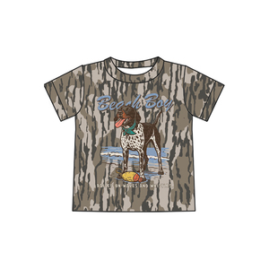 T-shirt pour bébé garçon à manches courtes, imprimé camouflage cerf personnalisé BT1770, vêtements d'été pour garçon - Product Image 2