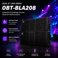 Système audio professionnel OBT-BLA208, enceintes actives Line Array, impédance 8 ohms, audio professionnel, parlante professionnelle