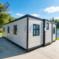 Casa Contenedor Moderna HESHI de 40 Pies, Módulo de Vivienda Prefabricado con Diseño Rectangular para Uso Residencial