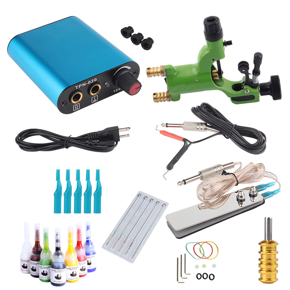 professional stainless steel tattoo machine full complete set
